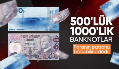 TCMB Fatih Karahan, 500 ve 1.000 liralık banknotla ilgili soruyu yanıtladı