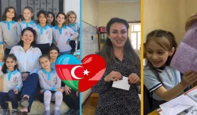 Türkiye’den Azerbaycan’a gönül köprüsü! Minik kalemlerin mektupları duygulandırdı