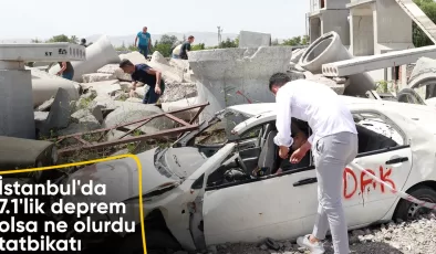 İnsani Yardım Tatbikatı’nda olası İstanbul depremi sonrasındaki faaliyetler canlandırıldı