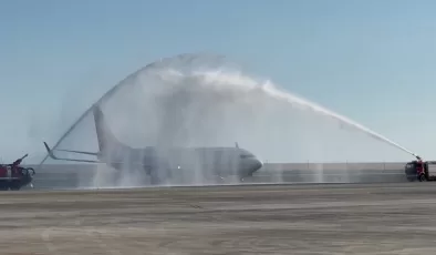 Rize-Artvin Havalimanı’na Bahreyn’den ilk charter uçuş yapıldı