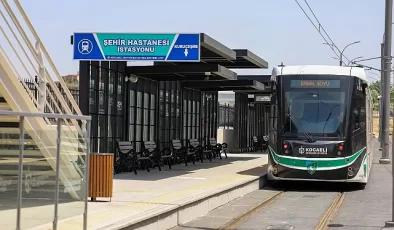 Şehir Hastanesine 15 dakikada bir tramvay