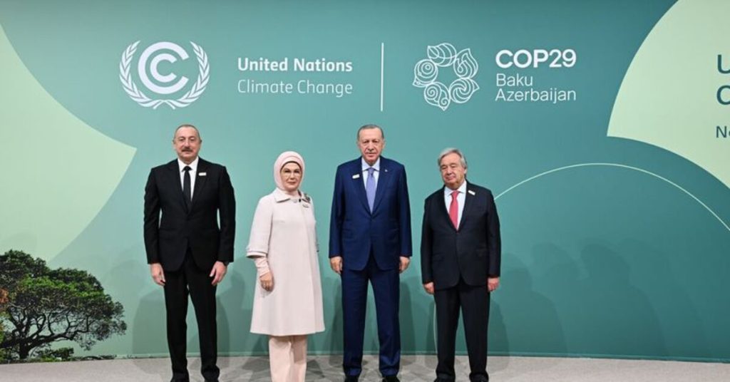 cumhurbaskani erdogan quotbirlesmis milletler cop29 dunya liderleri iklim zirvesiquotne katildi dis haberler