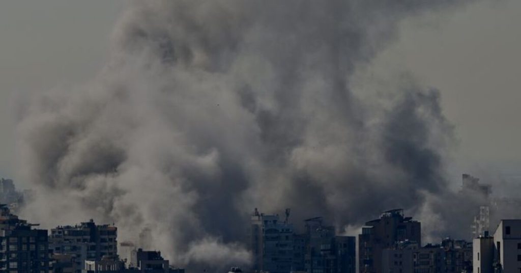 israil beyrut039un guneyindeki dahiye039ye 3 siddetli hava saldirisi duzenledi dis haberler