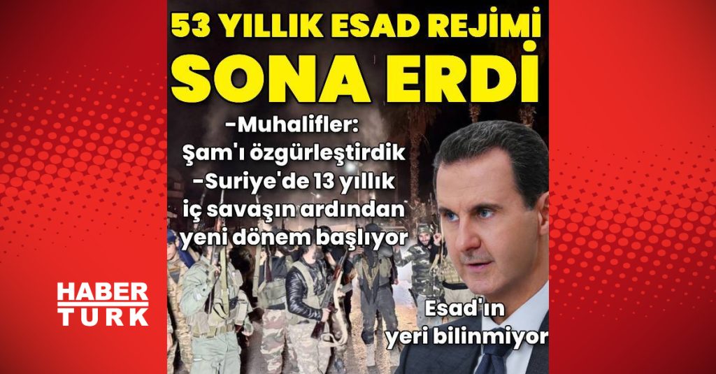 dunyanin gozu suriye039de muhalifler sam039a girdi 53 yillik esad rejimi sona erdi dis haberler