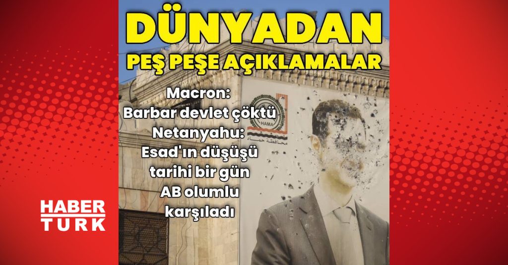 esad rejimi dustu dunyadan pes pese suriye aciklamalari dis haberler